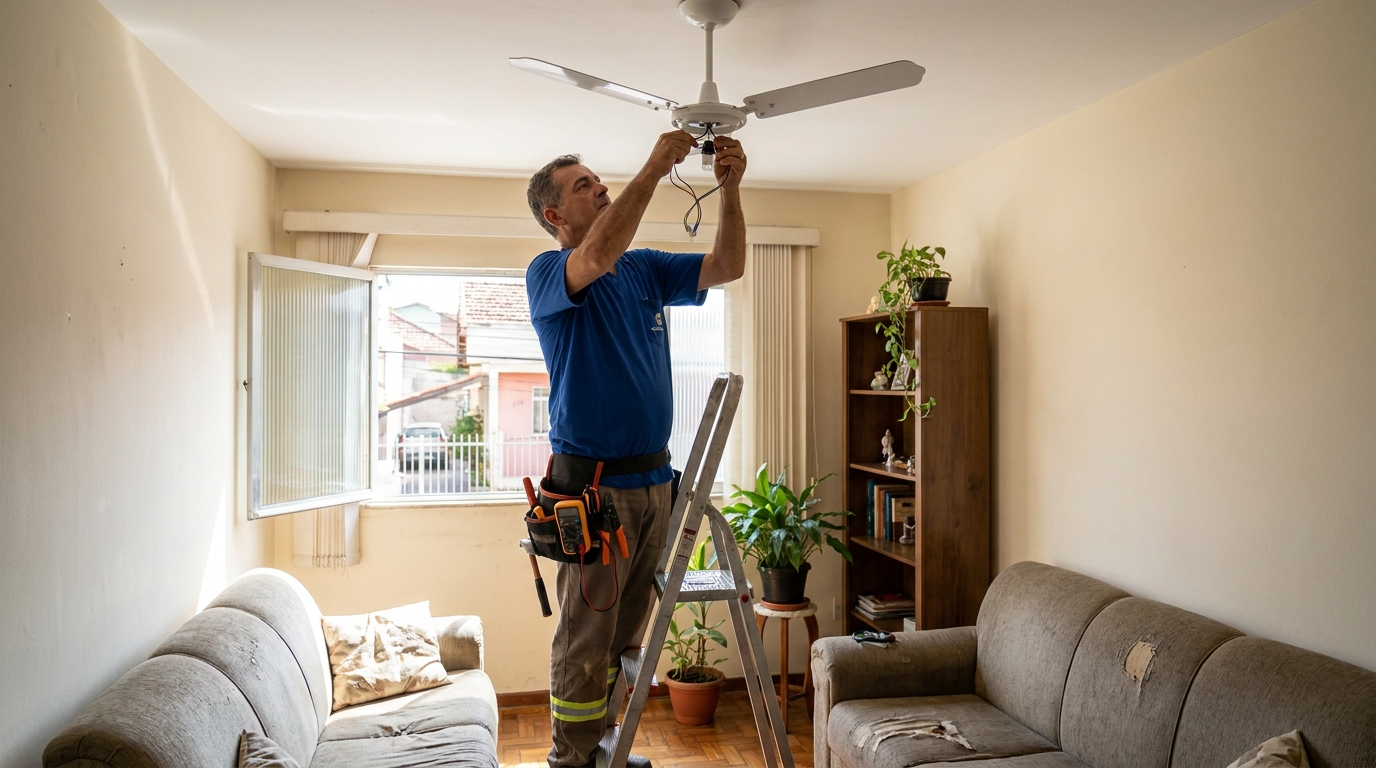 Montagem de Ventilador em Duque de Caxias‑RJ